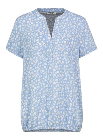 Sublevel Bluse in Hellblau/ Weiß