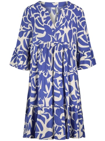 Sublevel Kleid in Blau/ Weiß