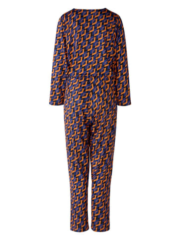 Miss Lagotte Jumpsuit in Blau/ Orange