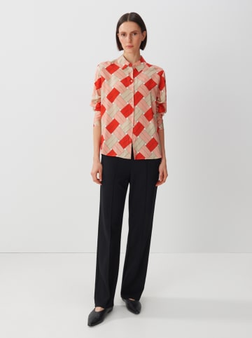 Someday Bluse in Rosa/ Rot/ Beige