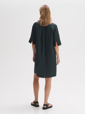 OPUS Leinen-Kleid in Anthrazit
