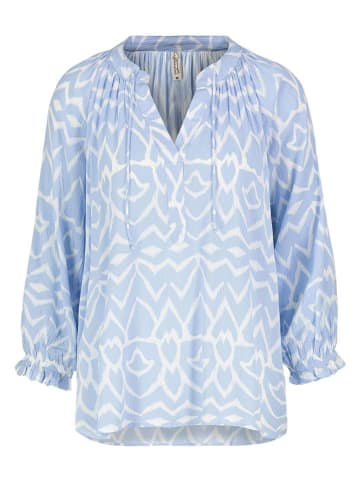 Eight2Nine Bluse in Weiß/ Hellblau