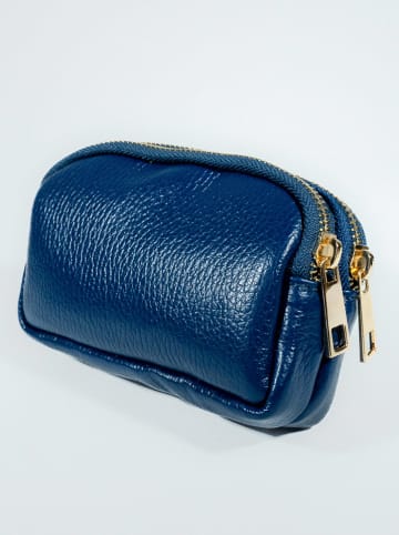 Victor & Hugo Paris Leren portemonnee "Gema" blauw - (B)15 x (H)10 x (D)5 cm