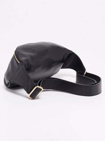 Victor & Hugo Paris Leder-Gürteltasche "Isla" in Schwarz - (B)40 x (H)15 x (T)3 cm