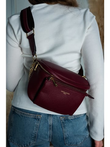 Victor & Hugo Paris Leren heuptas "Aly" bordeaux - (B)21 x (H)13 x (D)10 cm