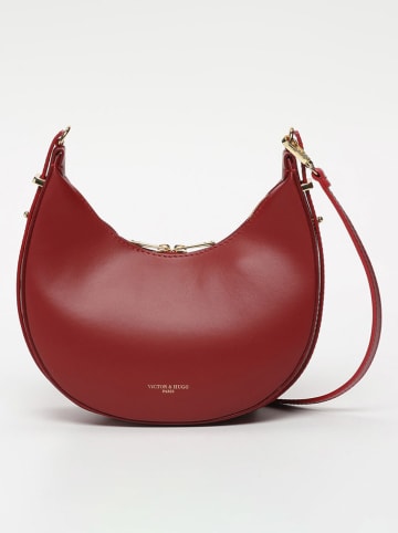 Victor & Hugo Paris Leren schoudertas "Bruna" bordeaux - (B)25 x (H)15 x (D)8,5 cm