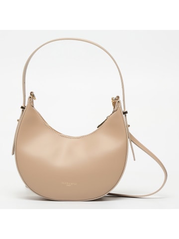 Victor & Hugo Paris Leren schoudertas "Bruna" beige - (B)25 x (H)15 x (D)8,5 cm