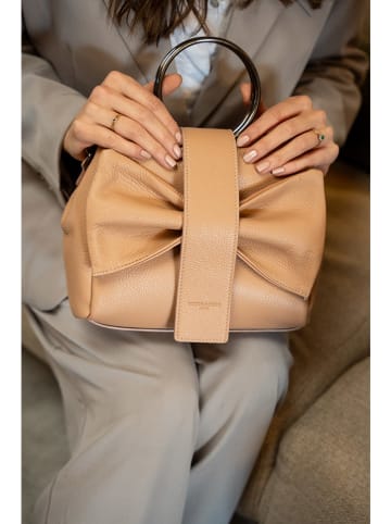 Victor & Hugo Paris Leren handtas "Alix" lichtbruin - (B)25 x (H)20 x (D)10 cm