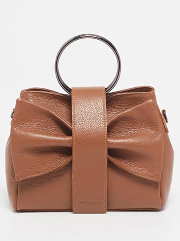 Victor & Hugo Paris Leder-Henkeltasche "Alix" in Camel - (B)25 x (H)20 x (T)10 cm