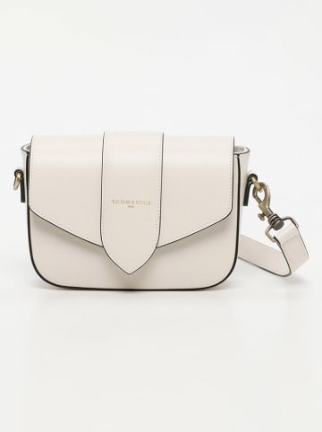 Victor & Hugo Paris Leren schoudertas "Julia" wit - (B)22 x (H)16 x (D)5,5 cm