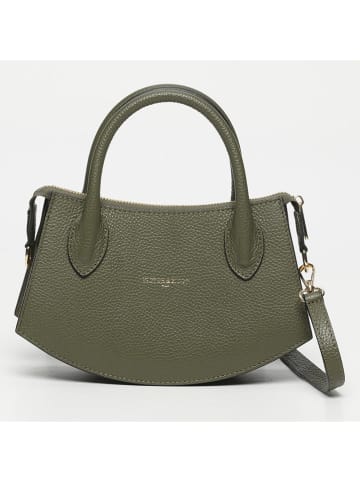 Victor & Hugo Paris Leder-Henkeltasche "Versailles" in Dunkelgrün - (B)23,5 x (H)14,5 x (T)6,5 cm