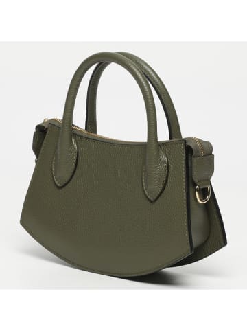 Victor & Hugo Paris Leder-Henkeltasche "Versailles" in Dunkelgrün - (B)23,5 x (H)14,5 x (T)6,5 cm