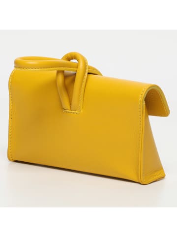 Victor & Hugo Paris Leder-Henkeltasche "Emy" in Gelb - (B)22 x (H)11 x (T)5 cm