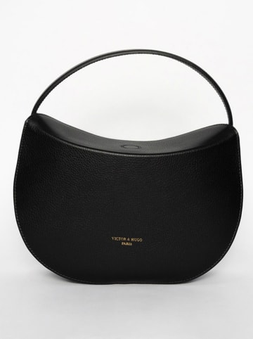 Victor & Hugo Paris Leren handtas "Alexa" zwart - (B)30 x (H)19 x (D)7,5 cm