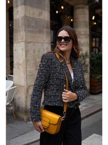 Victor & Hugo Paris Leder-Umhängetasche "Elaine" in Senf - (B)26 x (H)16 x (T)6 cm
