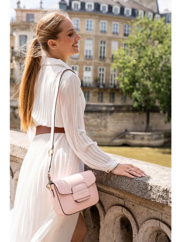 Victor & Hugo Paris Leder-Umhängetasche "Elaine" in Rosé - (B)26 x (H)16 x (T)6 cm