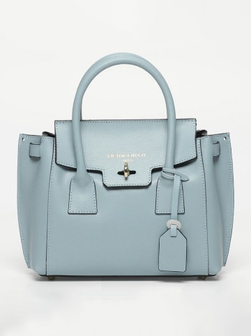 Victor & Hugo Paris Leren handtas "Jeny" lichtblauw - (B)25 x (H)19 x (D)7 cm