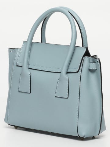 Victor & Hugo Paris Leren handtas "Jeny" lichtblauw - (B)25 x (H)19 x (D)7 cm