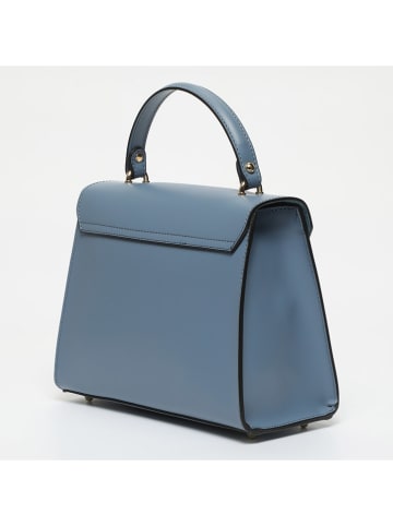 Victor & Hugo Paris Leren handtas "Hugo" lichtblauw - (B)23,5 x (H)20 x (D)10 cm