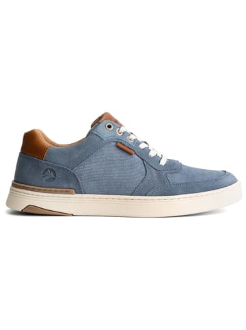 TRAVELIN' Leren sneakers "Bromley" blauw