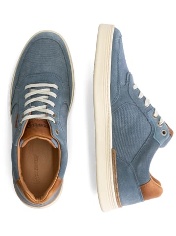 TRAVELIN' Leder-Sneakers "Bromley" in Blau