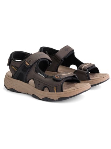 TRAVELIN' Leder-Trekkingsandalen "Brusdal" in Braun