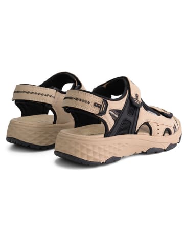 TRAVELIN' Leder-Trekkingsandalen "Brusdal" in Beige