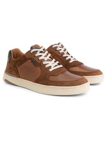 TRAVELIN' Leder-Sneakers "Burnham" in Hellbraun