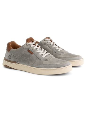TRAVELIN' Leren sneakers "Burnham" grijs