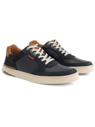 TRAVELIN' Leder-Sneakers "Burnham" in Dunkelblau