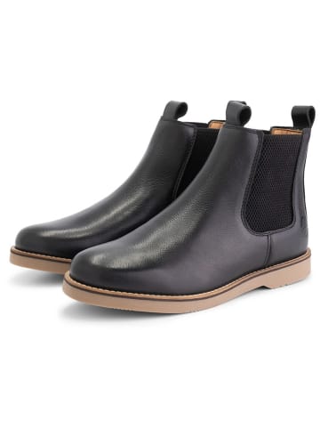 Leder-Chelsea-Boots "Charente" in Schwarz