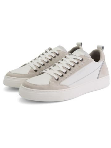 TRAVELIN' Leder-Sneakers "Croft" in Weiß/ Beige