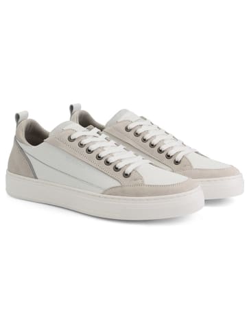 TRAVELIN' Leder-Sneakers "Croft" in Weiß/ Beige