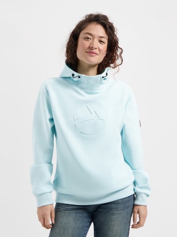 TRAVELIN' Hoodie "Maren" in Hellblau