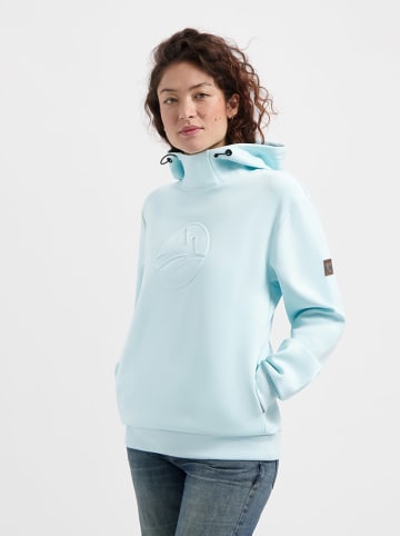 TRAVELIN' Hoodie "Maren" in Hellblau