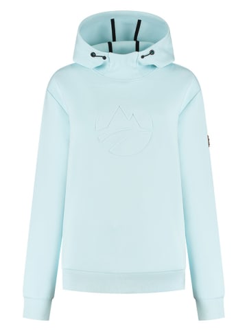 TRAVELIN' Hoodie "Maren" in Hellblau