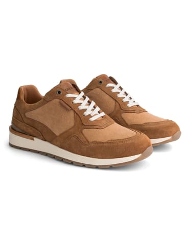 TRAVELIN' Leren sneakers "Newberry" lichtbruin