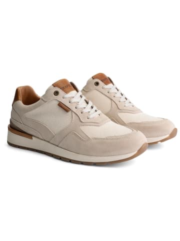 TRAVELIN' Leder-Sneakers "Newberry" in Beige