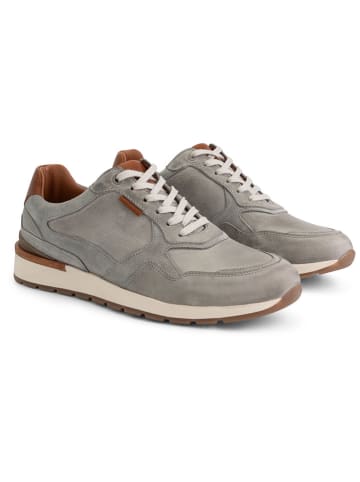 TRAVELIN' Leder-Sneakers "Northam" in Grau