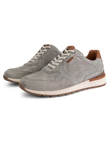 TRAVELIN' Leder-Sneakers "Northam" in Grau