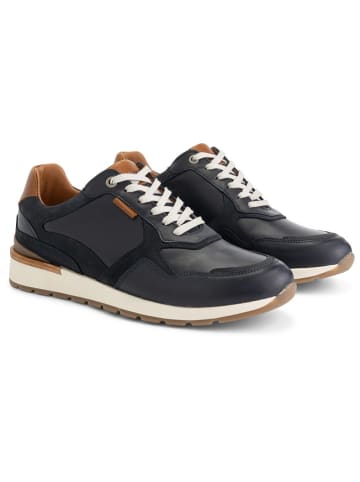 TRAVELIN' Leder-Sneakers "Northam" in Dunkelblau