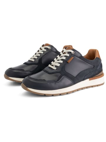 TRAVELIN' Leder-Sneakers "Northam" in Dunkelblau