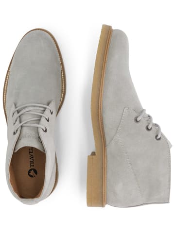 TRAVELIN' Leren veterschoenen "Redhill" grijs