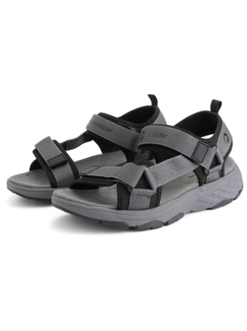 TRAVELIN' Leder-Trekkingsandalen "Rensvik" in Grau