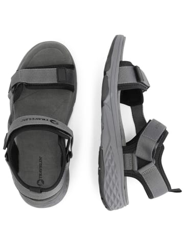 TRAVELIN' Leder-Trekkingsandalen "Rensvik" in Grau