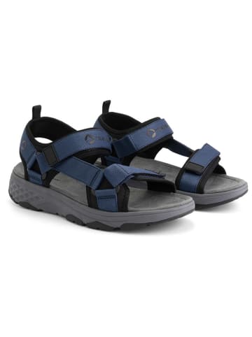 TRAVELIN' Leren trekkingsandalen "Rensvik" donkerblauw