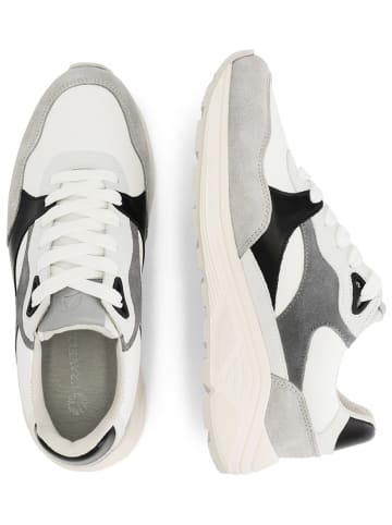 TRAVELIN' Leder-Sneakers "Royston" in Weiß/ Grau