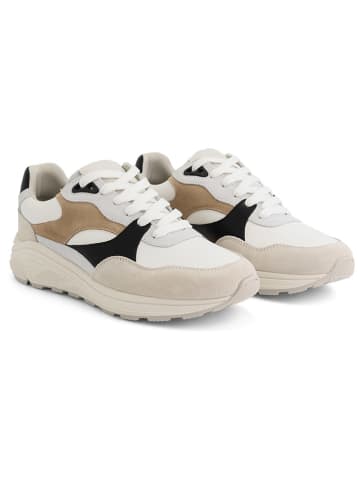 TRAVELIN' Leder-Sneakers "Royston" in Beige/ Weiß