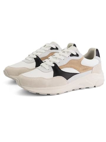 TRAVELIN' Leder-Sneakers "Royston" in Beige/ Weiß