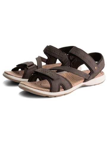 TRAVELIN' Leren trekkingsandalen "Sollia" bruin